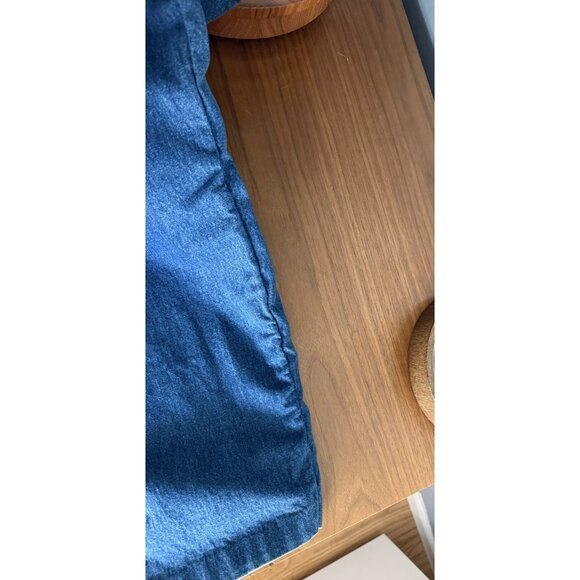 Vintage 90s Tommy Hilfiger Denim Overalls Loose Spellout Hip Hop XL Baggy - Picture 13 of 13